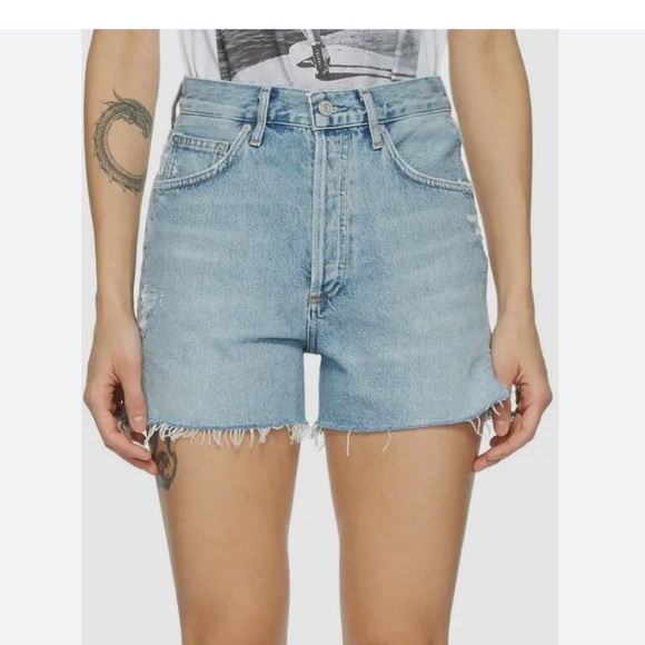Agolde Dee Super High Rise Shorts - Picture 1 of 4